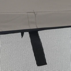 vidaXL Toldo bimini 3 arcos con paredes laterales de malla Antracita y negro Outlet