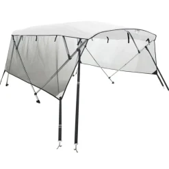 vidaXL Piezas Y Accesorios Para Vehículos-Toldo bimini 4 arcos con paredes laterales de malla