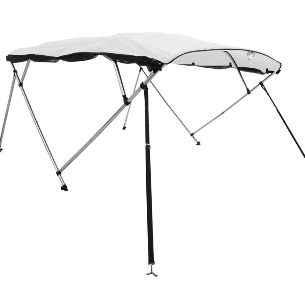 vidaXL Piezas Y Accesorios Para Vehículos-Toldo bimini 4 arcos con paredes laterales de malla