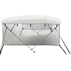 vidaXL Piezas Y Accesorios Para Vehículos-Toldo bimini 4 arcos con paredes laterales de malla