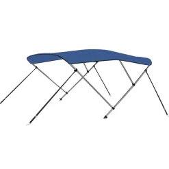 vidaXL Toldo Bimini de 3 arcos 183x180x137 cm Azul Hot