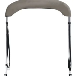 vidaXL Toldo bimini de 2 arcos 150x120x110 cm Gris Sale