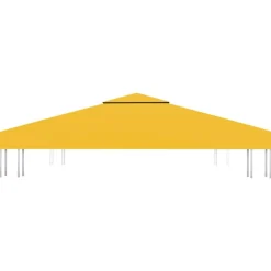 vidaXL Jardín-Toldo de cenador 2 niveles 310 g/m² 3x3 m