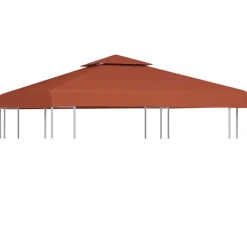 vidaXL Jardín-Toldo de cenador 2 niveles 310 g/m² 3x3 m