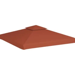 vidaXL Jardín-Toldo de cenador 2 niveles 310 g/m² 3x3 m