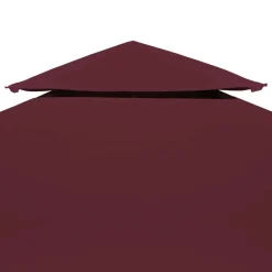 vidaXL Toldo de cenador 2 niveles 310 g/m² 3x3 m Burdeos Outlet