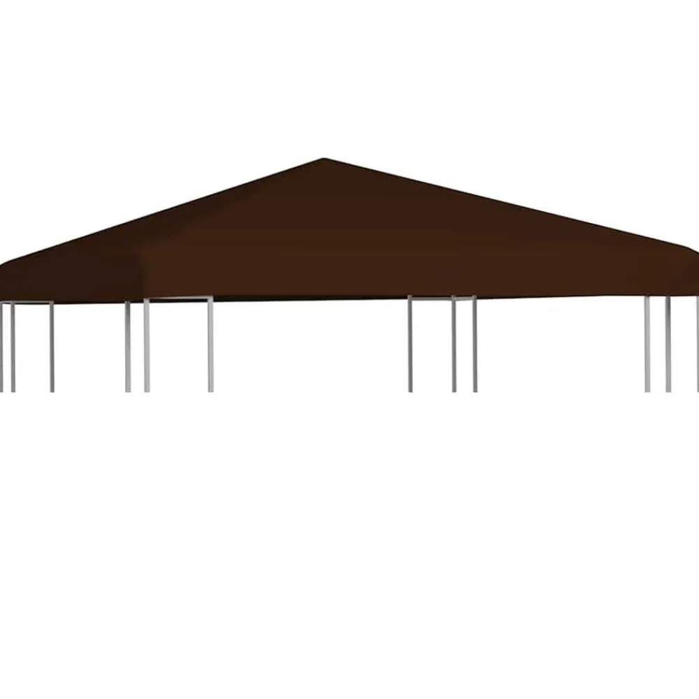 vidaXL Toldo de cenador marrón 310 g/m² 3x3 m Marrón Outlet