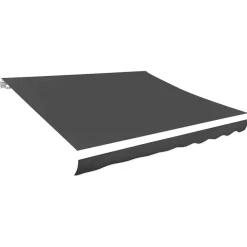 vidaXL Toldo de lona blanco gris 3x2,5 m Antracita
