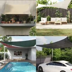 vidaXL Jardín-Toldo de vela HDPE 160 g/m² 2x2,5 m
