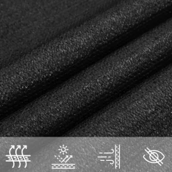vidaXL Jardín-Toldo de vela HDPE 160 g/m² 2,5x2,5x3,5 m