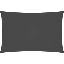 vidaXL Jardín-Toldo de vela rectangular tela Oxford gris 2x4 m