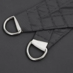 vidaXL Jardín-Toldo de vela rectangular tela Oxford gris 2x4 m