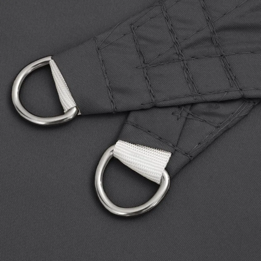 vidaXL Jardín-Toldo de vela rectangular tela Oxford gris 2x4 m