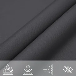 vidaXL Jardín-Toldo de vela rectangular tela Oxford gris 2x4 m