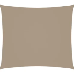 vidaXL Jardín-Toldo de vela rectangular tela Oxford gris taupe 2x2,5 m