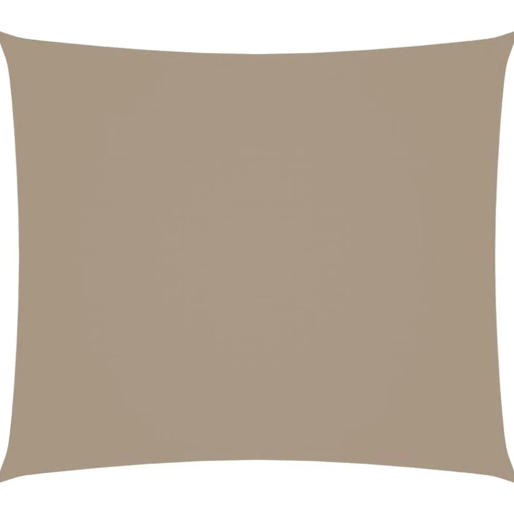 vidaXL Jardín-Toldo de vela rectangular tela Oxford gris taupe 2x2,5 m