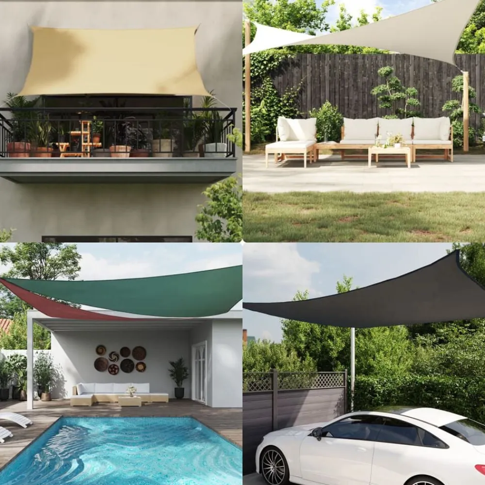 vidaXL Jardín-Toldo de vela rectangular tela Oxford gris taupe 2x2,5 m