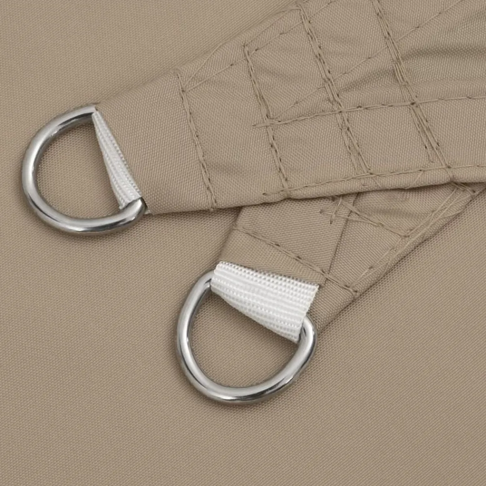 vidaXL Jardín-Toldo de vela rectangular tela Oxford gris taupe 2x2,5 m