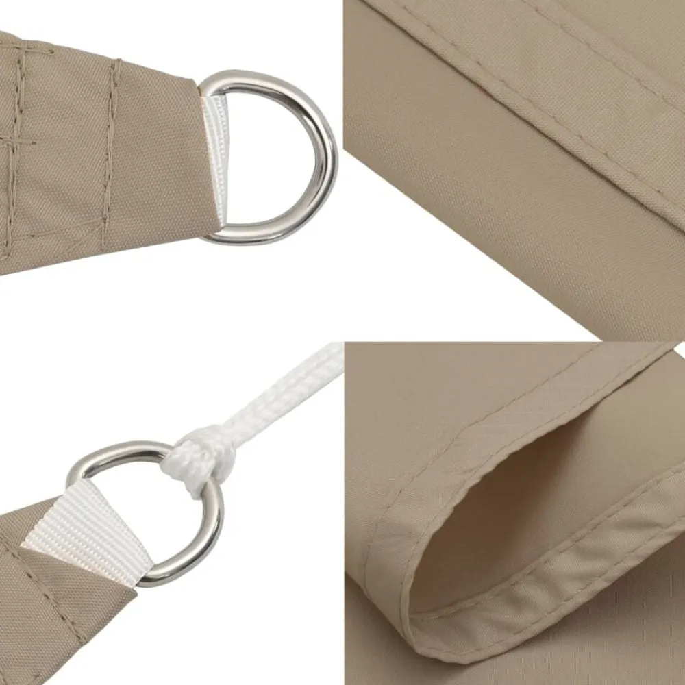 vidaXL Jardín-Toldo de vela rectangular tela Oxford gris taupe 2x2,5 m