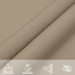 vidaXL Jardín-Toldo de vela rectangular tela Oxford gris taupe 2x2,5 m