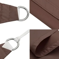 vidaXL Toldo de vela rectangular tela Oxford marrón 2x2,5 m Marr&oacute;n Hot