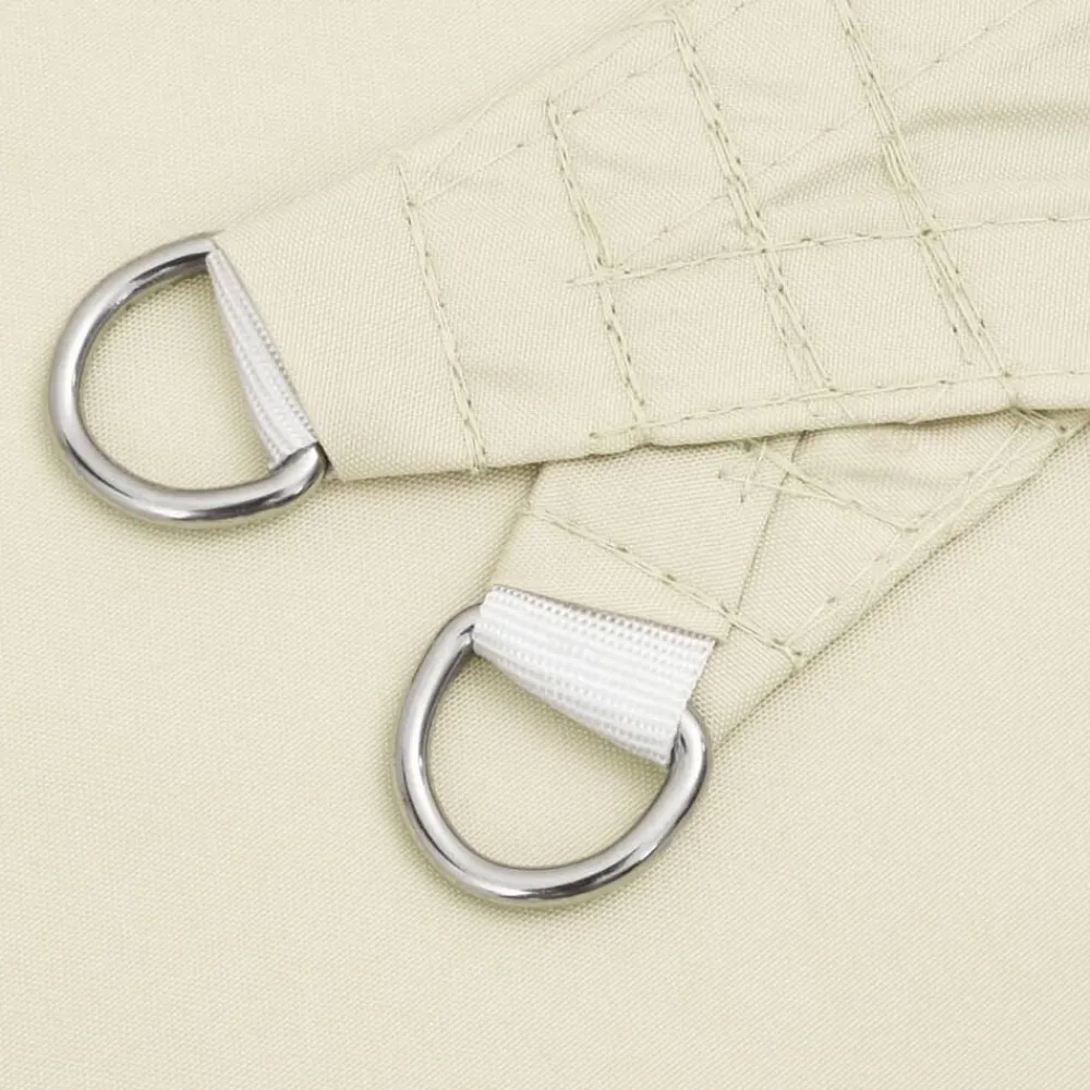 vidaXL Toldo de vela rectangular tela Oxford color 2x4 m Crema Outlet