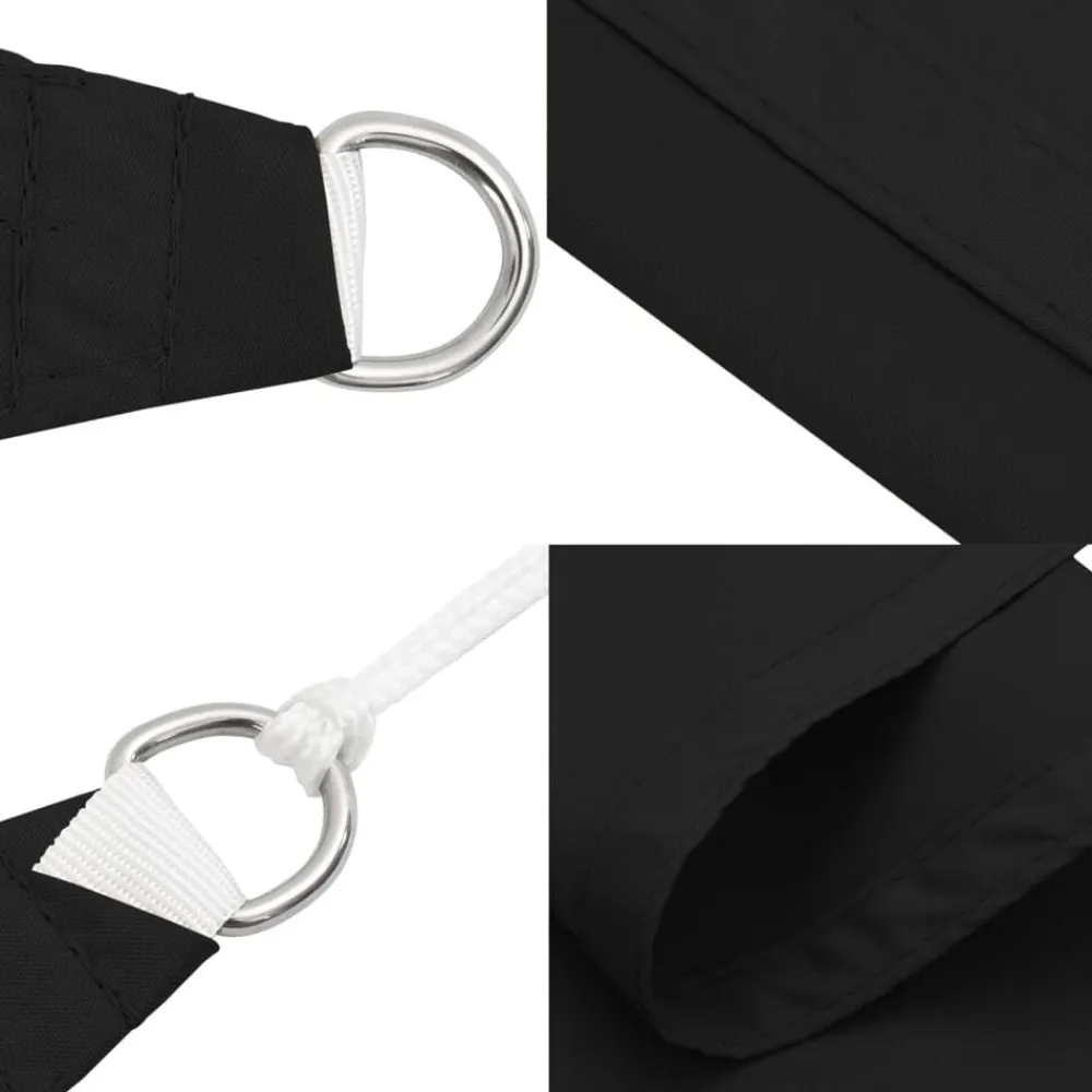 vidaXL Toldo de vela rectangular tela Oxford 2x2,5 m Negro Sale