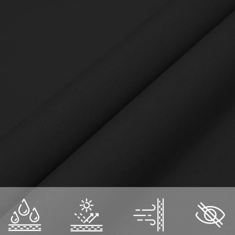vidaXL Toldo de vela rectangular tela Oxford 2x2,5 m Negro Sale