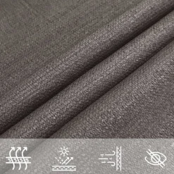 vidaXL Jardín-Toldo de vela rectangular 2x4 m HDPE gris