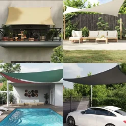 vidaXL Toldo de vela triangular tela Oxford gris taupe 2,5x2,5x3,5 m Topo Best
