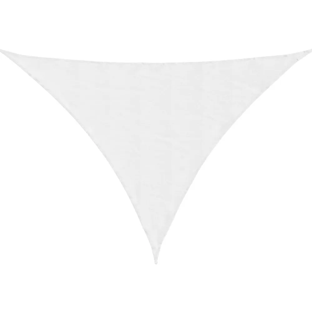 vidaXL Toldo de vela triangular tela Oxford 2,5x2,5x3,5 m Blanco Discount