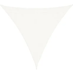 vidaXL Toldo de vela triangular HDPE 3,6x3,6x3,6 m Blanco