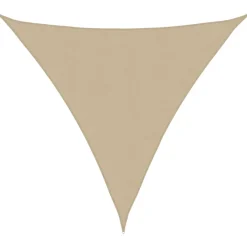 vidaXL Toldo de vela triangular tela Oxford 3,6x3,6x3,6 m Beige Hot
