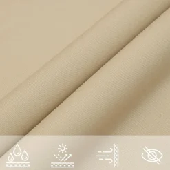 vidaXL Toldo de vela triangular tela Oxford 3,6x3,6x3,6 m Beige Hot