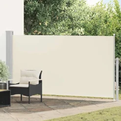 vidaXL Toldo lateral de jardín o terraza 160x300 cm Crema Clearance