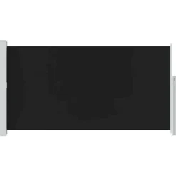 vidaXL Toldo lateral de jardín o terraza 160x300 cm Negro Discount