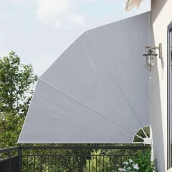 vidaXL Toldo lateral plegable de balcón 210x210 cm Gris Hot