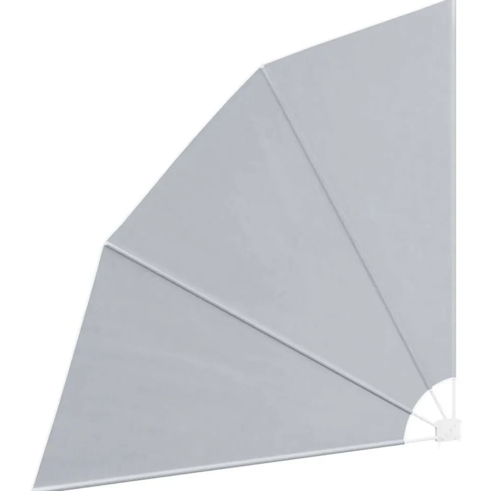 vidaXL Toldo lateral plegable de balcón 210x210 cm Gris Hot