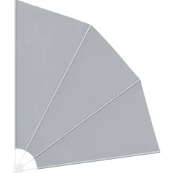 vidaXL Toldo lateral plegable de balcón 210x210 cm Gris Hot