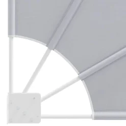 vidaXL Toldo lateral plegable de balcón 210x210 cm Gris Hot