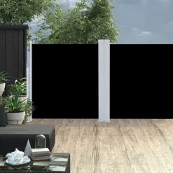vidaXL Jardín-Toldo lateral retráctil marrón 120x600 cm