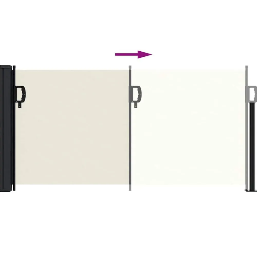 vidaXL Jardín-Toldo lateral retráctil 100x300 cm