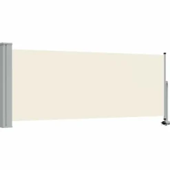 vidaXL Toldo lateral retráctil para patio 100x300 cm Crema