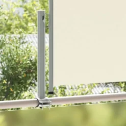 vidaXL Toldo lateral retráctil para patio 100x300 cm Crema