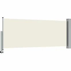 vidaXL Toldo lateral retráctil para patio 100x300 cm Crema
