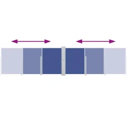 vidaXL Toldo lateral retráctil 140x600 cm Azul Online