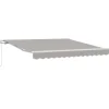vidaXL Toldo Manual Gris Claro 300 x 250 x 165 cm Poliéster Clearance