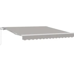 vidaXL Toldo Manual Gris Claro 300 x 250 x 165 cm Poliéster Clearance