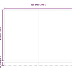 vidaXL Jardín-Toldo Manual Naranja y Marrón 350 x 250 x 165 cm Poliéster