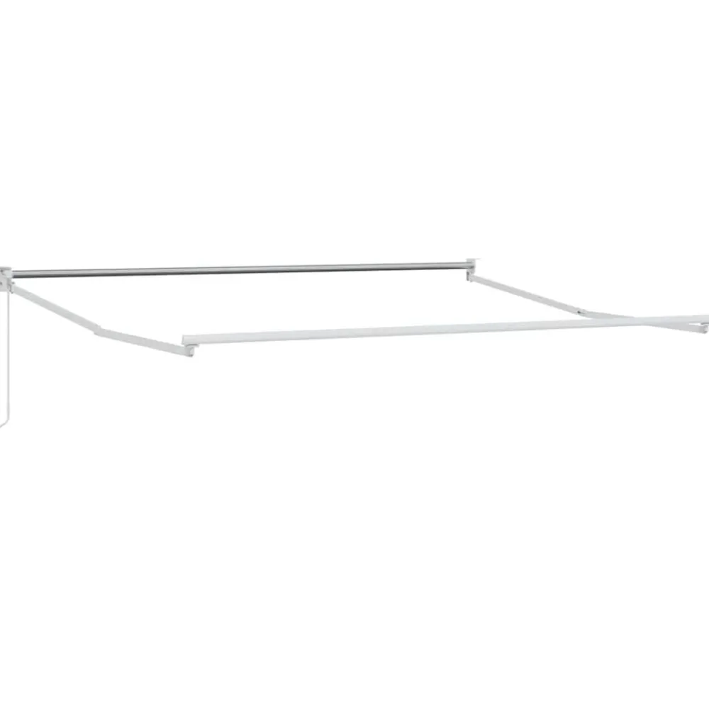 vidaXL Jardín-Toldo Manual Naranja y Marrón 350 x 250 x 165 cm Poliéster